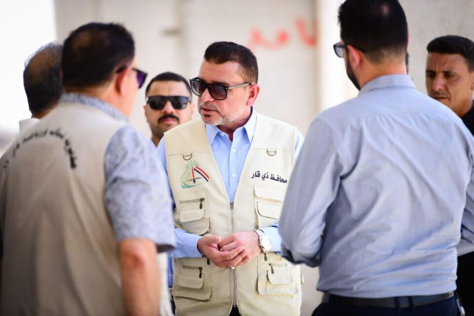 صورة من مقال: محافظ ذي قار: المرحلة الثانية من ملعب الناصرية الدولي على مشارف الافتتاح والمتضمنة مرآباً وملعباً ثانوياً