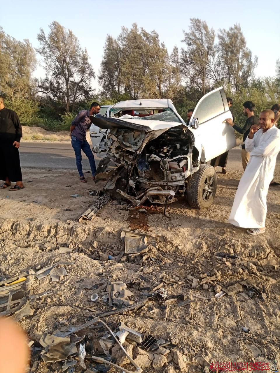 صورة من مقال: حادث سير مروّع يودي بحياة شخصين على طريق ذي قار–الديوانية