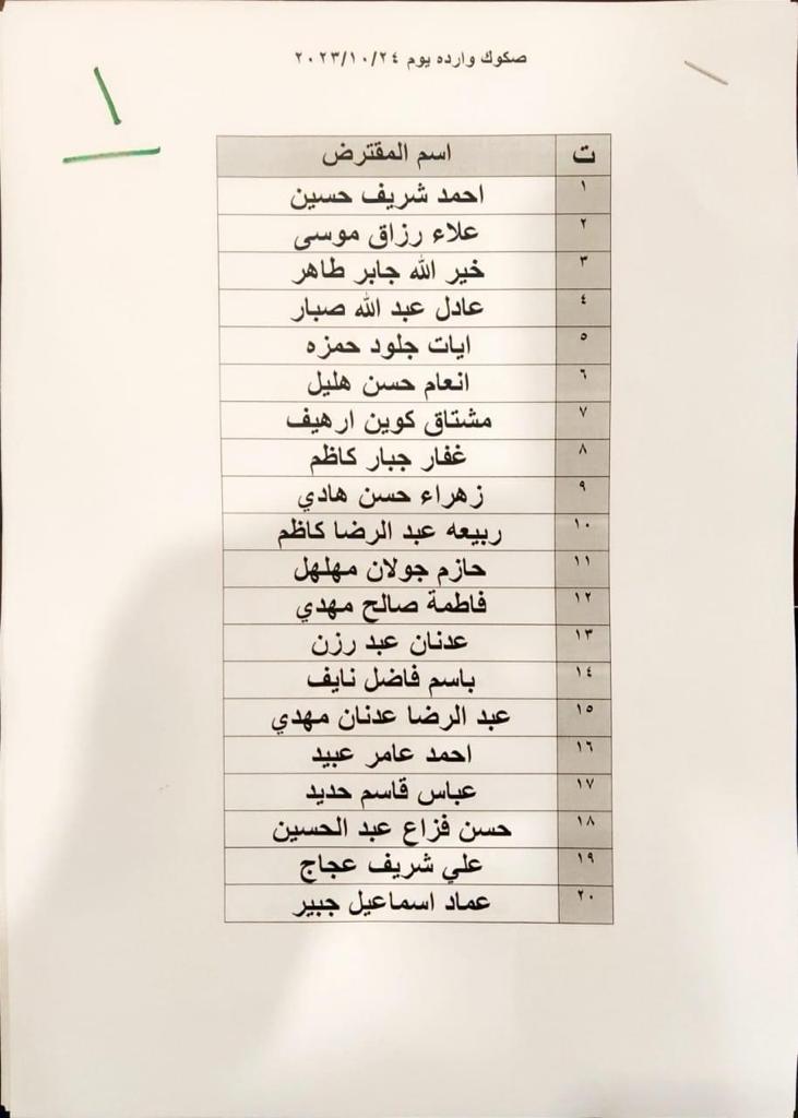 وصول وجبة جديدة من قروض الإسكان في ذي قار تضم 124 صكاً