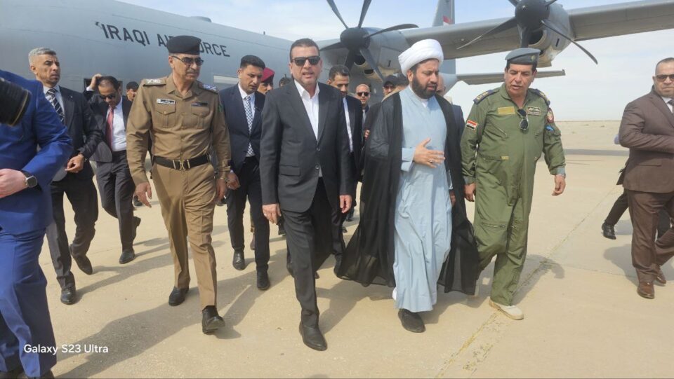 بالصور: وصول رئيس هيئة الحج والعمرة الى محافظة ذي قار