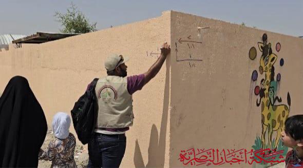 بالصور: ثمان فرق تجوب الفضلية جنوبي ذي قار لترقيم المباني والمنازل في إطار التعداد التجريبي