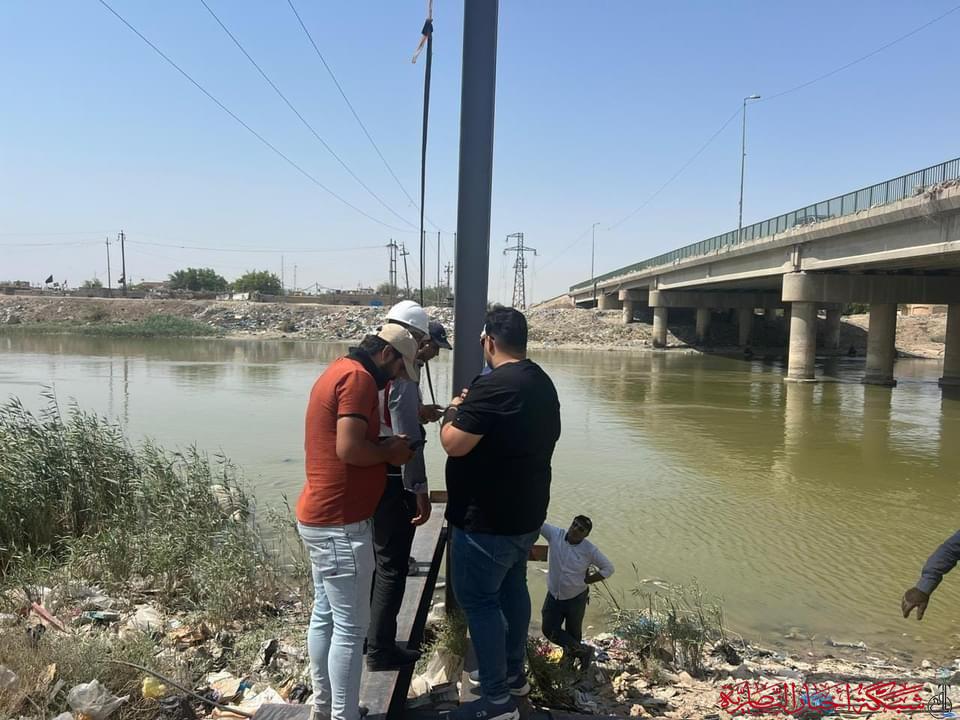 ذي قار: انطلاق أعمال نصب ركائز جسر الحديدي البديل على نهر الهولندي