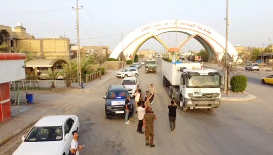 بالصور: الحشد في ذي قار يعلن انطلاق حملة “فزعة عراقية” للبنان