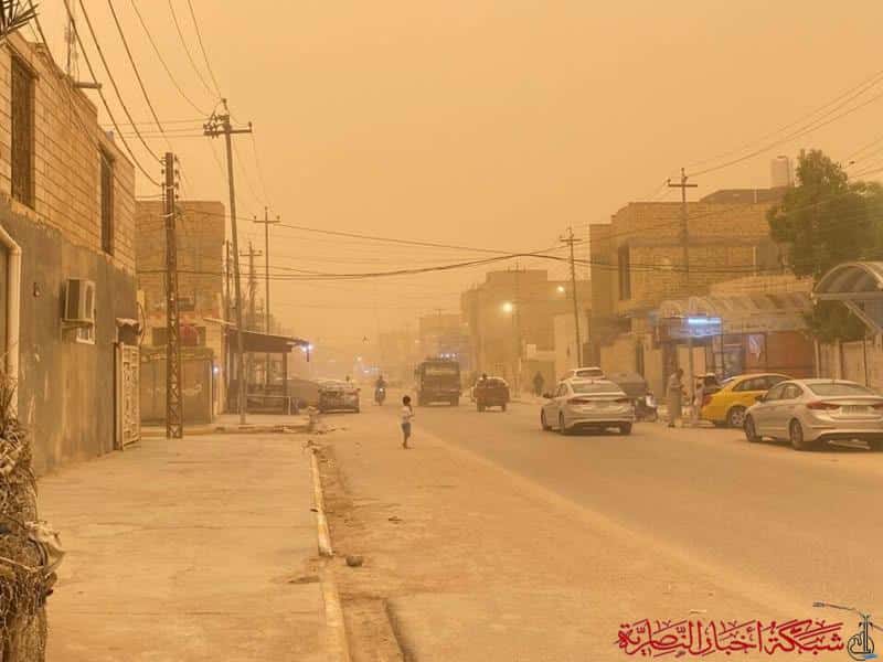 صورة من مقال: أنواء ذي قار: العاصفة الترابية تنحسر منتصف الليل وتحسّن تدريجي بالأجواء