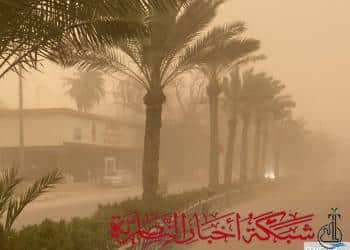 صورة من مقال: الأنواء الجوية: انخفاض الرؤية وحرارة قياسية تضرب ذي قار بسبب منخفض جديد