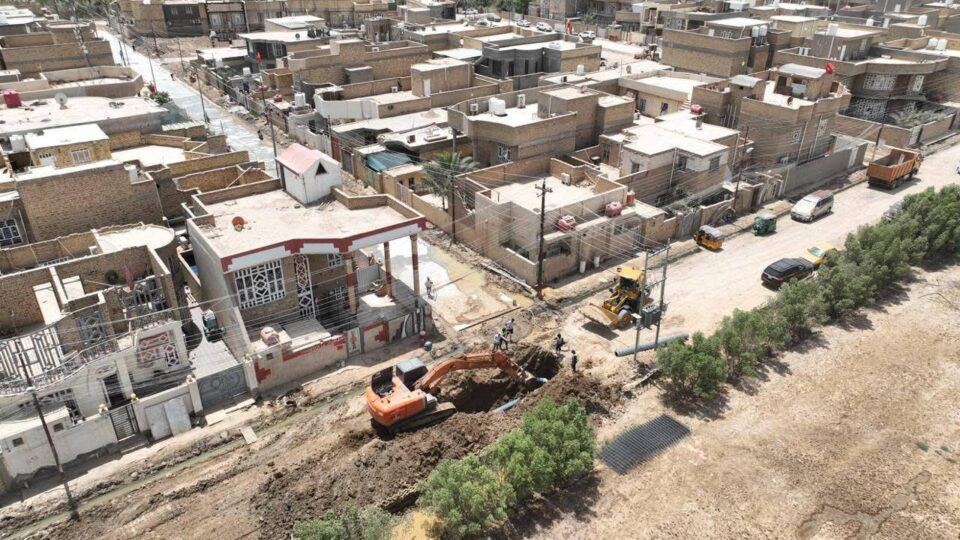 صورة من مقال: صندوق إعمار ذي قار: مراحل متقدمة في تنفيذ ستة مشاريع خدمية لتأهيل الشوارع والبنى التحتية في قضاء قلعة سكر