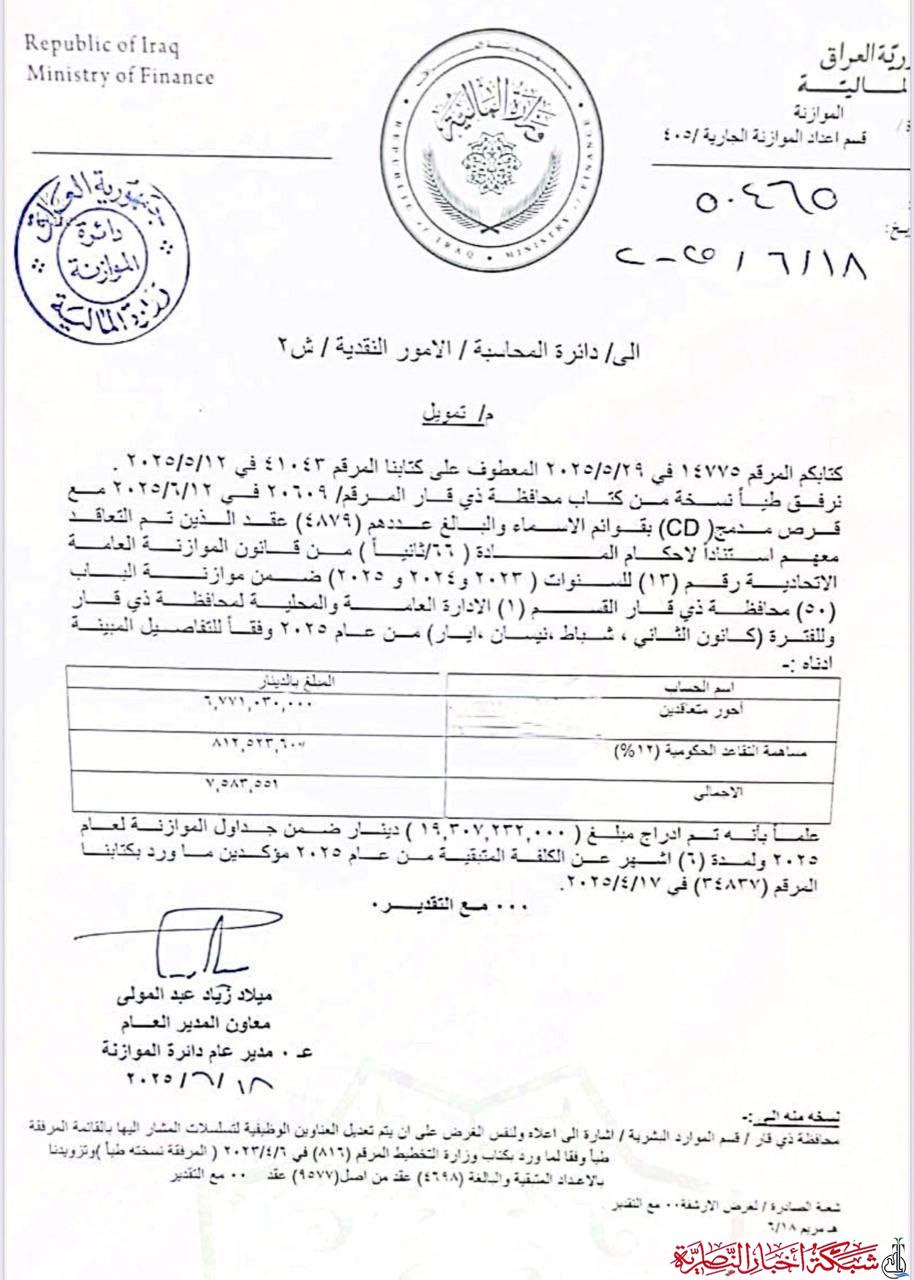 صورة عامة لموقع أخبار الناصرية
