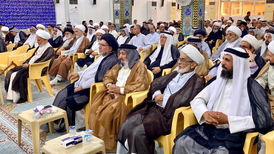 صورة من مقال: بالصور: مدرسة العلوم الدينية في الناصرية تنظّم ملتقاها السنوي للخطباء والمبلغين استعدادًا لمحرم