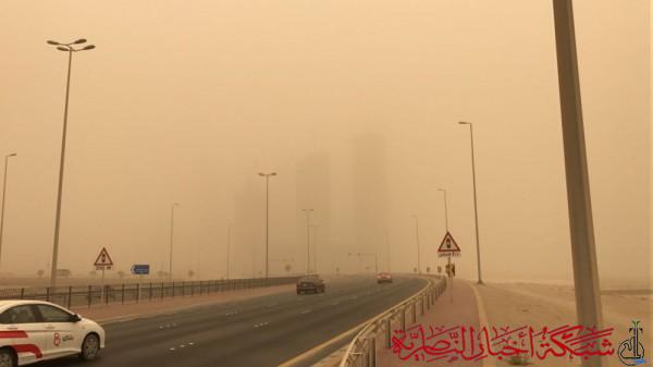 صورة من مقال: موجه غبارية تجتاح ذي قار بسبب منخفض جوي قادم من الجزيرة العربية