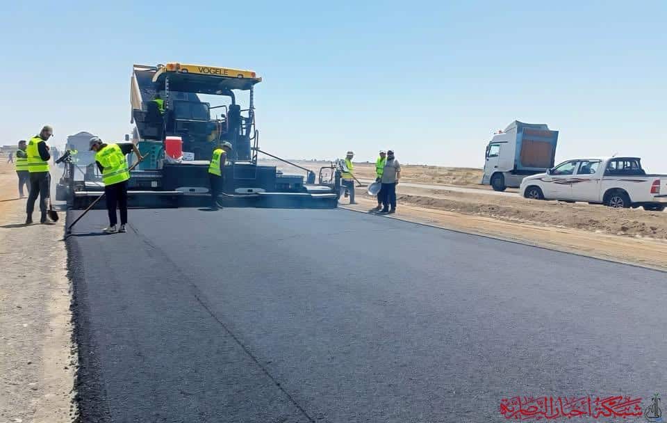 صورة من مقال: بالصور: الطرق والجسور تقترب من إنجاز مشروع طريق ناصرية سماوة بنسبة 90%