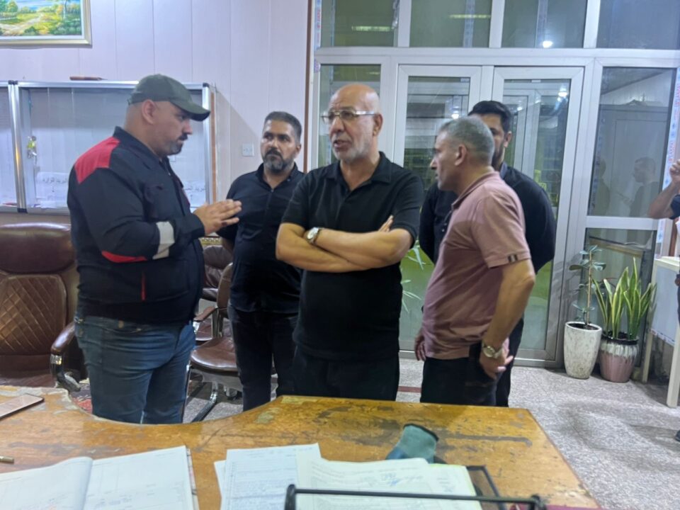 صورة من مقال: محافظ ذي قار وكالة رزاق كشيش يتابع  اعادة التيار الكهربائي من داخل المحطة الحرارية