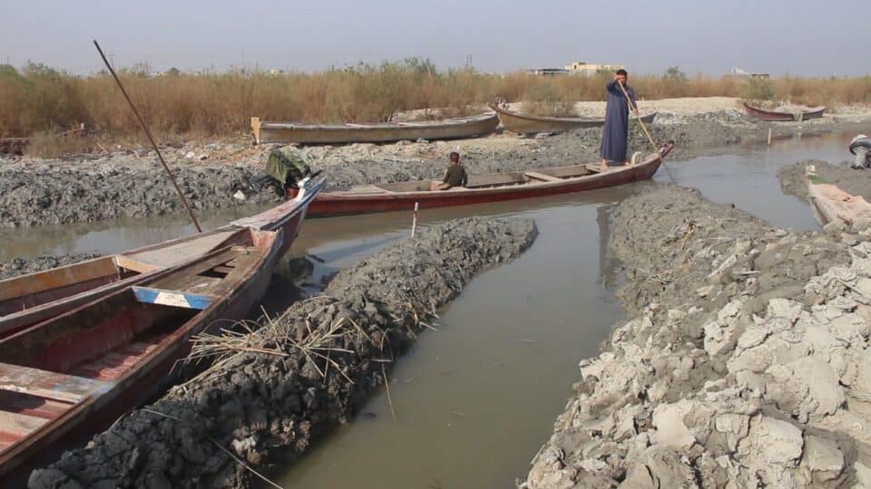 صورة من مقال: موارد ذي قار: توجيه 50 % من اطلاقات نهر الفرات لتغذية مجاري مسطحات الاهوار