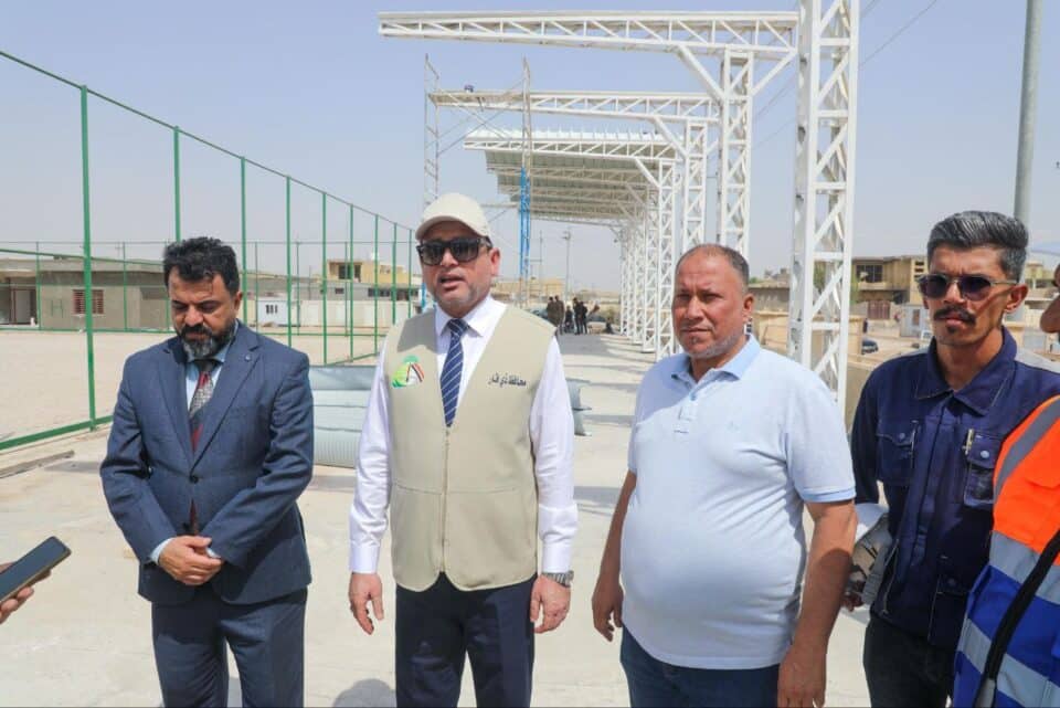 صورة من مقال: محافظ ذي قار: نسب إنجاز ملعب النصر متقدمة وزيارتنا تهدف لمعالجة المعوقات