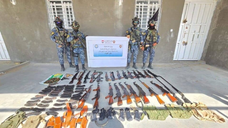صورة من مقال: عملية أمنية نوعية لليوم الثاني على التوالي تضبط كميات كبيرة من الأسلحة غرب الناصرية