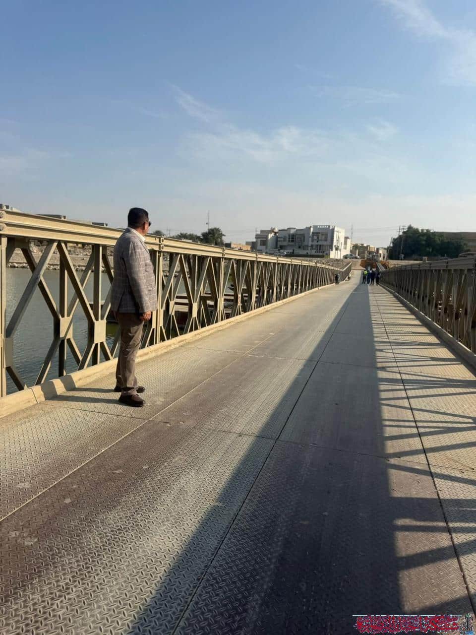 صورة من مقال: افتتاح الجسر العائم على نهر الفرات في ذي قار لتخفيف الزحام وتسـهيل حركة الطلبة