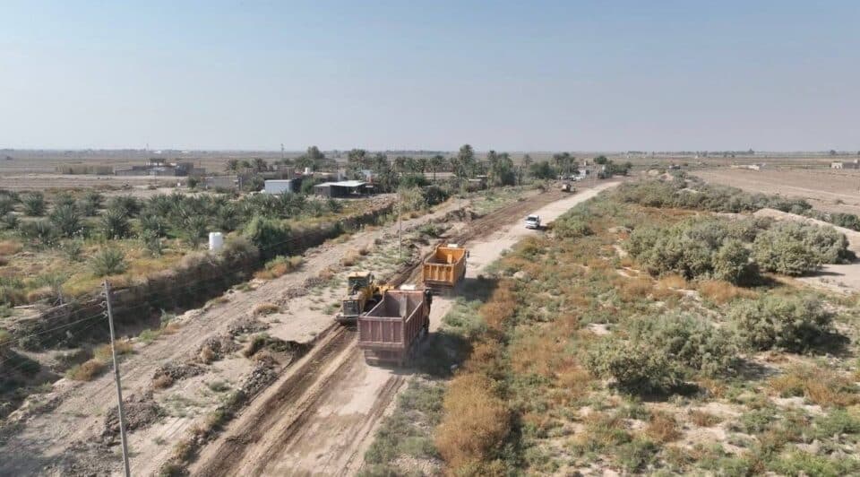 صورة من مقال: صندوق إعمار ذي قار:  طرق ريفية حديثة تربط قرى ناحية البو سعد شمال المحافظة