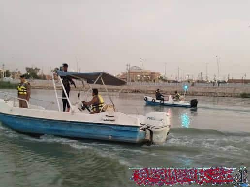 صورة من مقال: شرطة ذي قار تنقذ شابا ألقى بنفسه في نهر الفرات