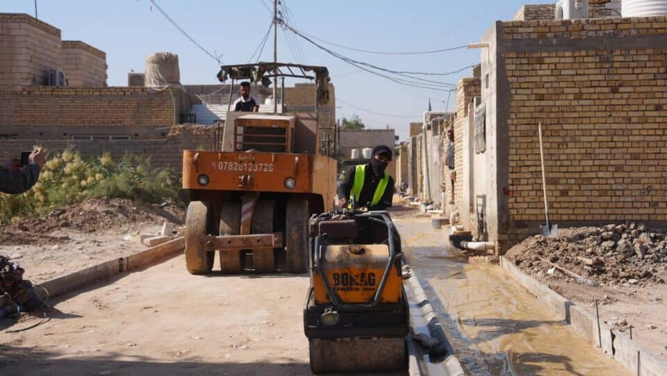 صورة من مقال: صندوق إعمار ذي قار: تقدم متسارع في مشروع شوارع العكيكة بخدمات متكاملة