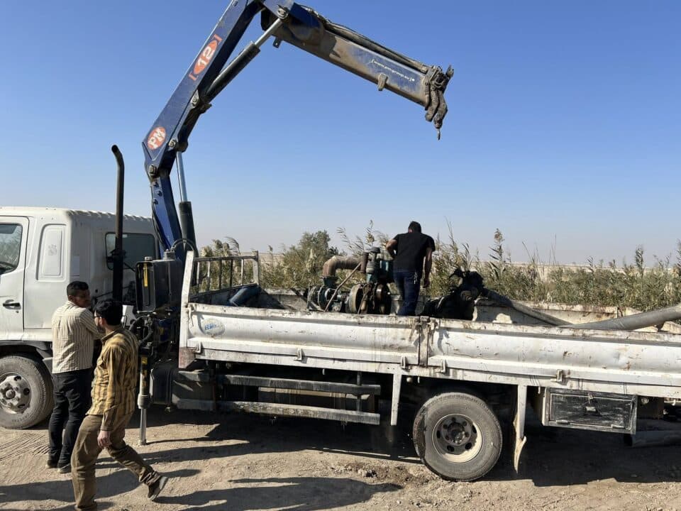 صورة من مقال: حملة لرفع التجاوزات على نهر الفرات في ذي قار لضمان عدالة توزيع المياه