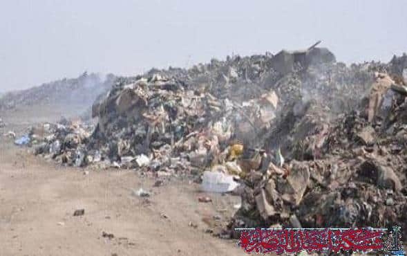 صورة من مقال: إذاعة الناصرية: بيئة ذي قار تبين ان مواقع الطمر الصحي المعتمدة لا تُستخدم والبلديات تتذرّع ببُعد المسافة