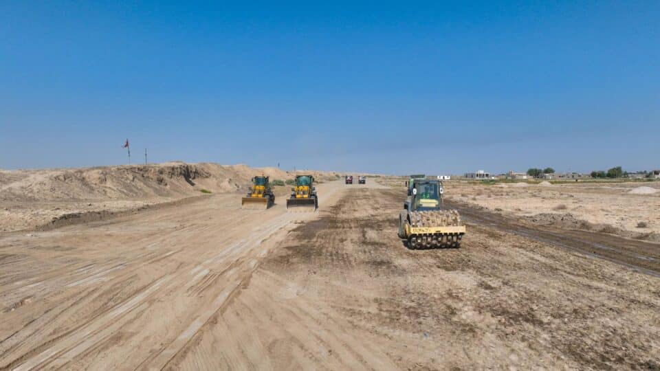 صورة من مقال: تقدم متسارع في مشروع الطريق الرابط بين المشاخيل وجسر آل خليل في الغراف