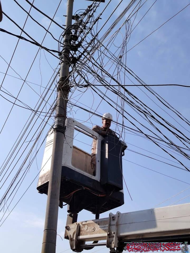 صورة من مقال: كهرباء ذي قار تزيل 115 تجاوزا على الشبكة خلال أسبوع واحد
