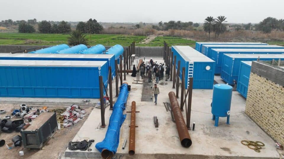 صورة من مقال: صندوق اعمار ذي قار: تقدم الأعمال بمشروعي ماء كبيرين لتغذية قرى بني زيد والهبابشة