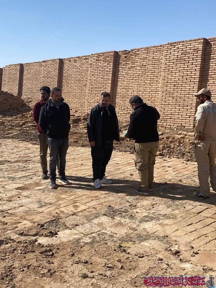صورة من مقال: مدير الصيانة يؤكد على الفحوصات العلمية للحفاظ على أصالة زقورة أور في ذي قار 