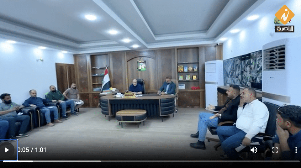 صورة من مقال: فيديو | مدير بلدية الناصرية يترأس اجتماعا خدميا لمعالجة التجاوزات والنفايات
