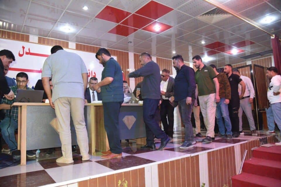 صورة من مقال: بالصور: لجنة إسكان موظفي وزارة العدل تجري قرعة أراضي منتسبي سجن الناصرية المركزي