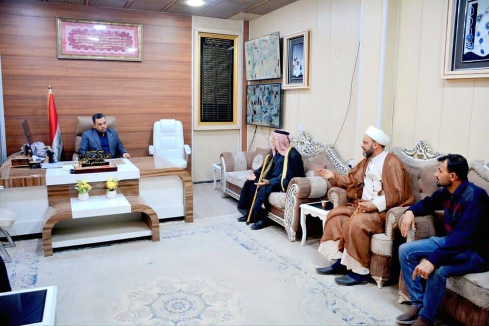 صورة من مقال: مدير ماء ذي قار يبحث مع قائممقام الدواية تطوير الخدمات المائية