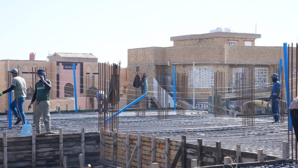 صورة من مقال: صندوق اعمار ذي قار: بناية الهيئة الوطنية للتقاعد في المحافظة تقدم بالأعمال والتزام بالمواصفات
