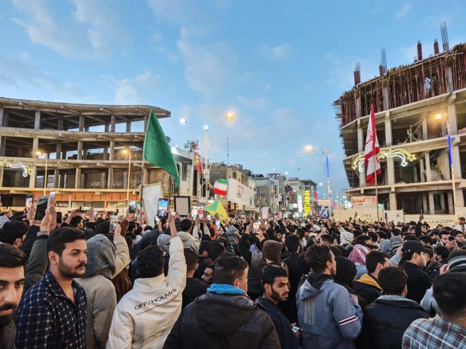 صورة من مقال: بالصور: تظاهرة من الحزن في الناصرية لاستشهاد سماحة السيد علي الخامنئي 