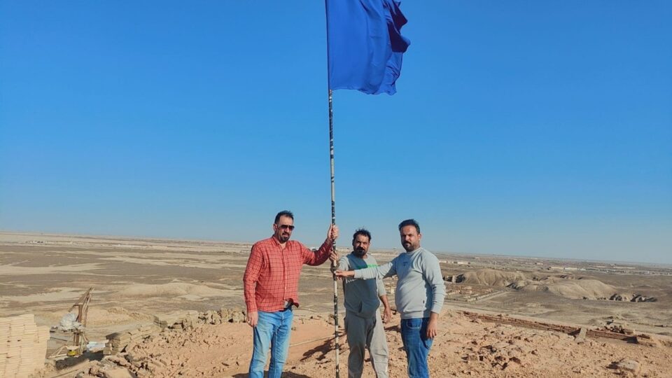 صورة من مقال: رفع راية الدرع الأزرق في مدينة الزقورة ومتحف الناصرية لحماية التراث الثقافي