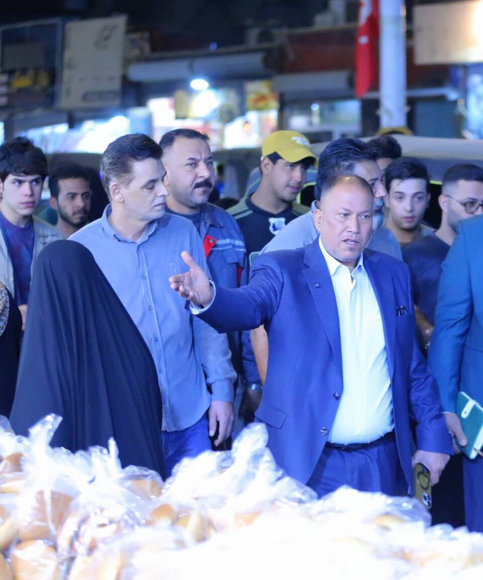 صورة من مقال: بالصور: مدير بلدية الناصرية يرافق قائممقام القضاء لمتابعة تجاوزات شارع النيل