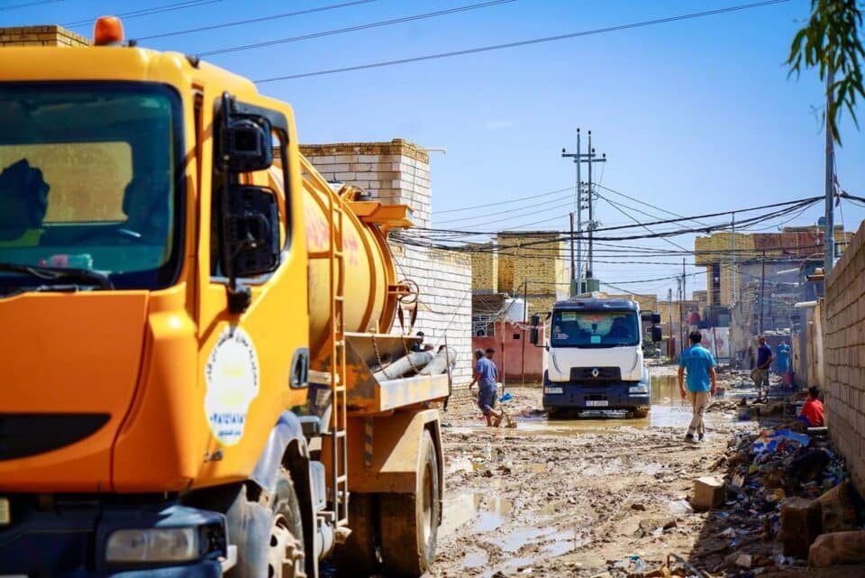 صورة من مقال: مدير مجاري ذي قار: استمرار تصريف مياه الأمطار من المناطق غير المخدومة