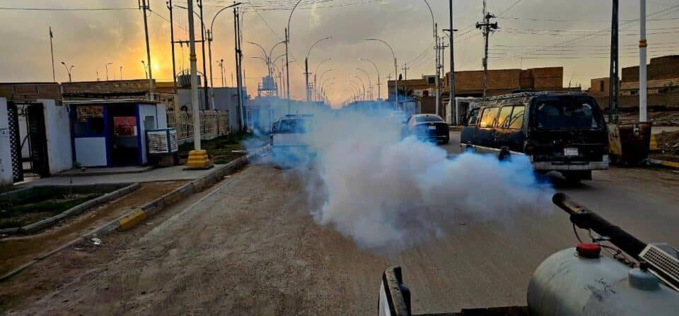 صورة من مقال: اختتام حملة رش مسائية في قضاء البطحاء ضمن جهود مكافحة الحشرات الناقلة للأمراض