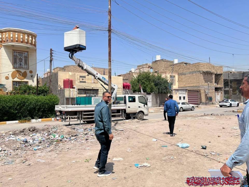 صورة من مقال: فرع توزيع كهرباء ذي قار ينفذ حملة ميدانية لرفع التجاوزات وسط الناصرية