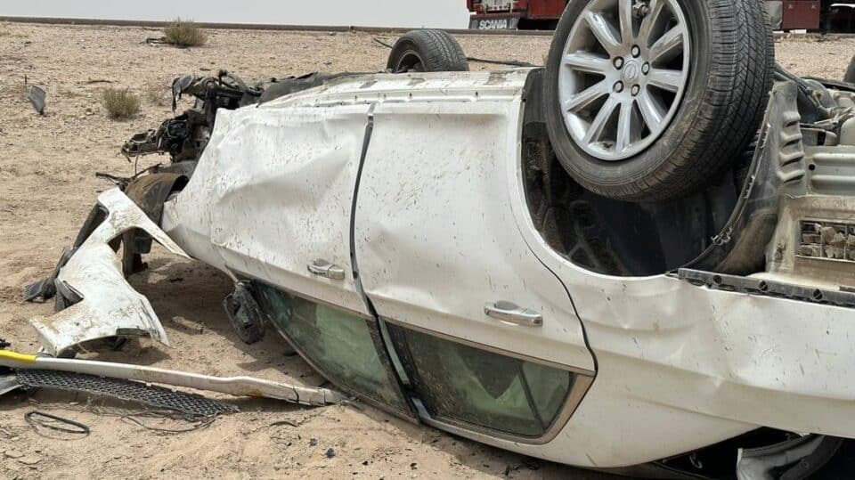 صورة من مقال: مصرع امرأة وإصابة زوجها إثر انقلاب مركبتهما على الطريق السريع شمال الناصرية