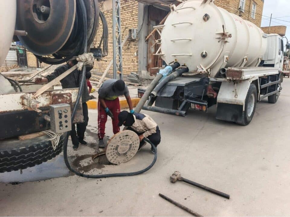 صورة من مقال: مديرية مجاري ذي قار تنفذ أعمال صيانة وتأهيل لمحطات الرفع وخطوط النقل الرئيسية