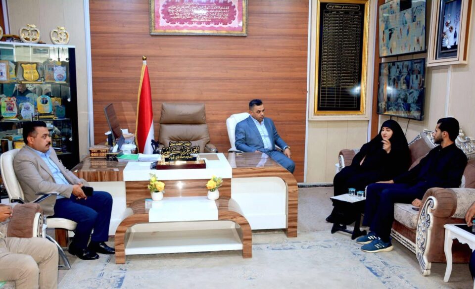 صورة من مقال: مدير ماء ذي قار يستقبل برلمانية لبحث المعوقات وخطط تحسين التجهيز المائي