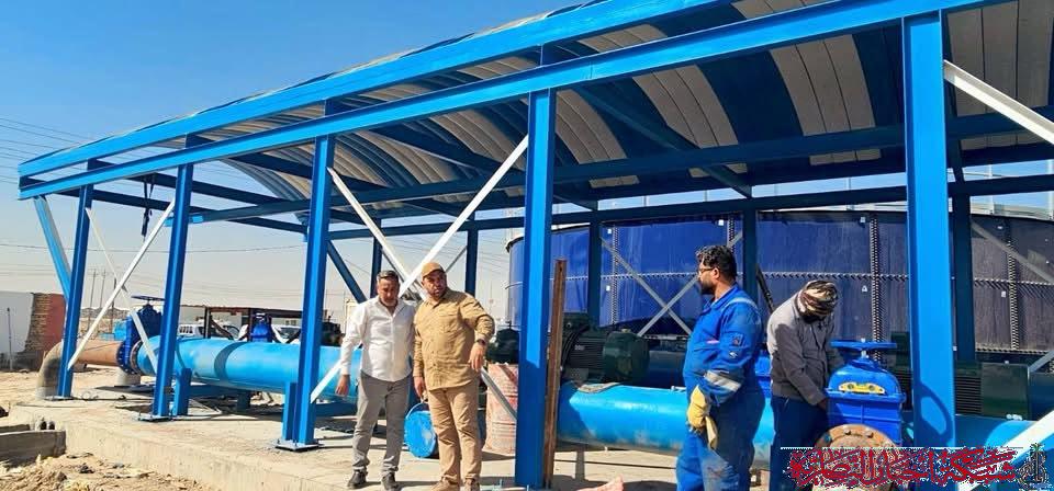صورة من مقال: مشروع تجهيز مطار الناصرية ومدينة أور بمياه الشرب يسجل نسب إنجاز متقدمة