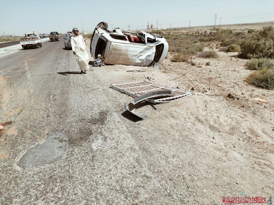 صورة من مقال: مصرع سائق وإصابة ابنه إثر انقلاب عجلة على طريق قلعة سكر شمال الناصرية