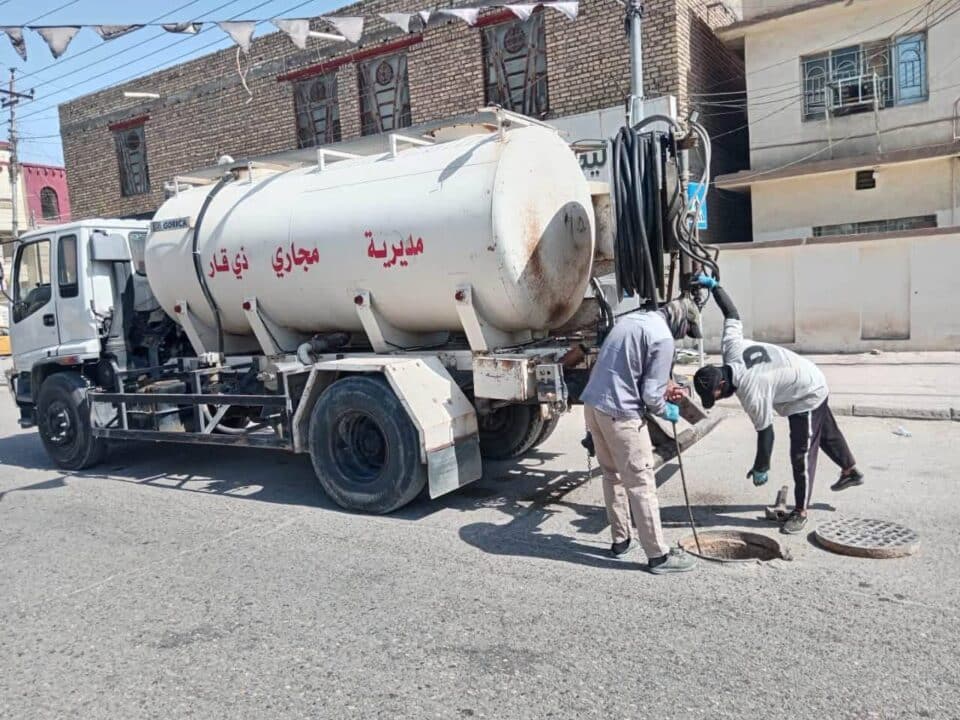 صورة من مقال: مديرية مجاري ذي قار تنفذ أعمال صيانة وتأهيل لمحطات الرفع وخطوط النقل الرئيسية