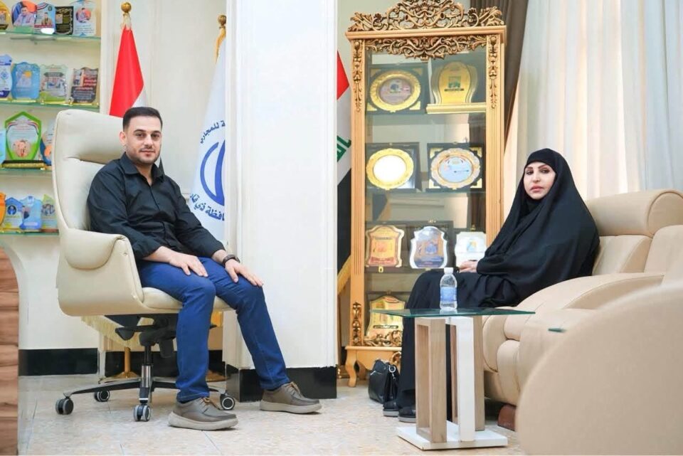 صورة من مقال: مدير مجاري ذي قار يبحث مع النائب هدية الخيكاني تطوير مشاريع البنى التحتية