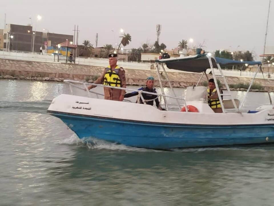 صورة من مقال: انتشال جثة شاب مجهول الهوية من نهر الوفاء في ذي قار