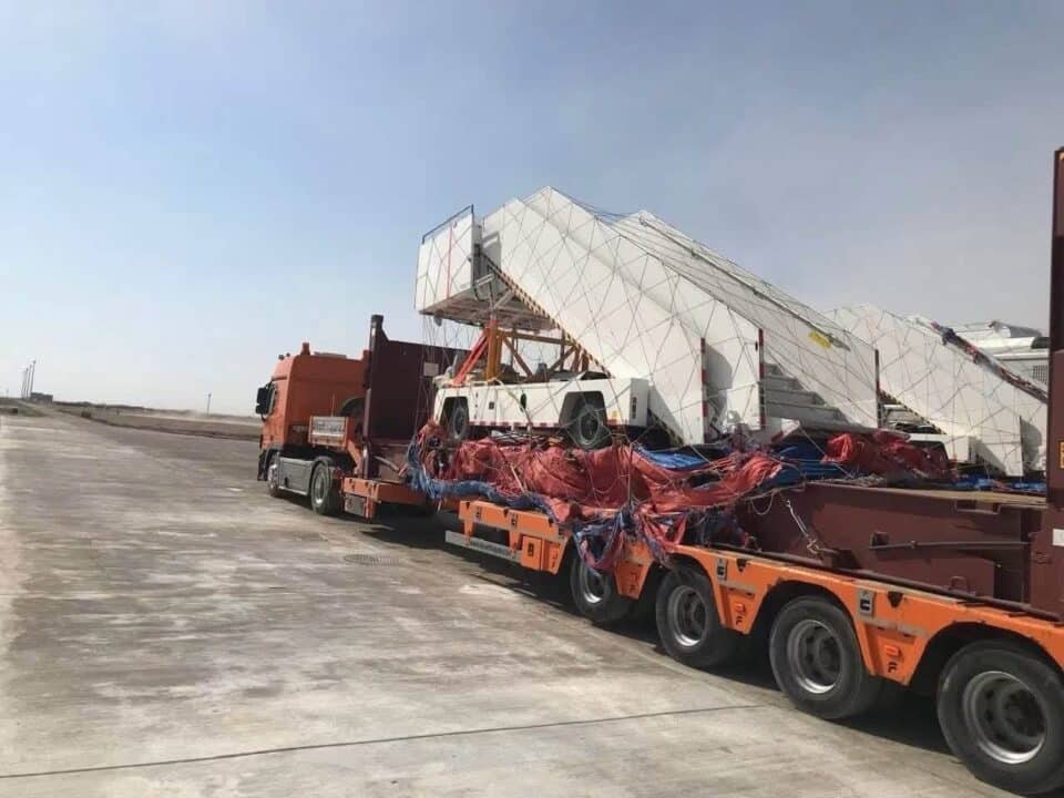 صورة من مقال: مطار الناصرية الدولي يستقبل وجبته الثانية من المعدات التشغيلية استعدادا للافتتاح
