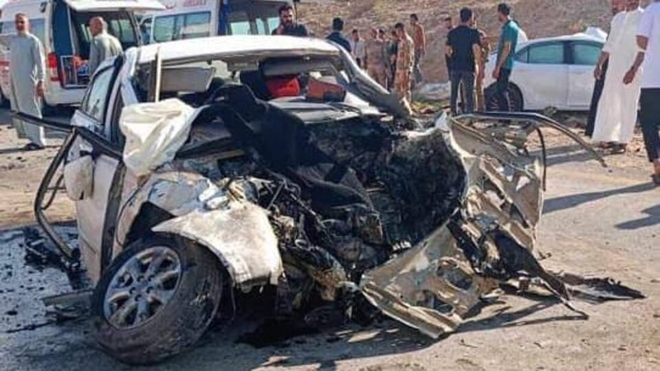 صورة من مقال: مصرع شخص وإصابة أربعة آخرين في تصادم مركبتين شرق الناصرية