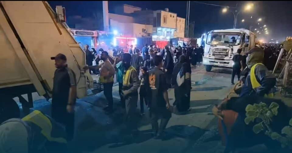 صورة من مقال: بلدية الناصرية تطلق حملة تنظيف واسعة على طريق يا حسين