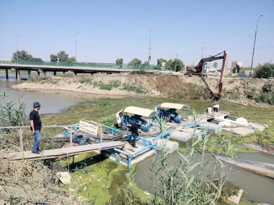 صورة من مقال: وزارة الموارد المائية تؤكد استمرار أعمال الصيانة في محطة شط الشطرة لتأمين المياه لأربعة مناطق